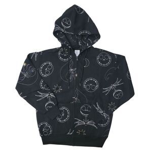 Women's Character Pockets Embroidered Zip Hoodie Jacket - Jack Skellington